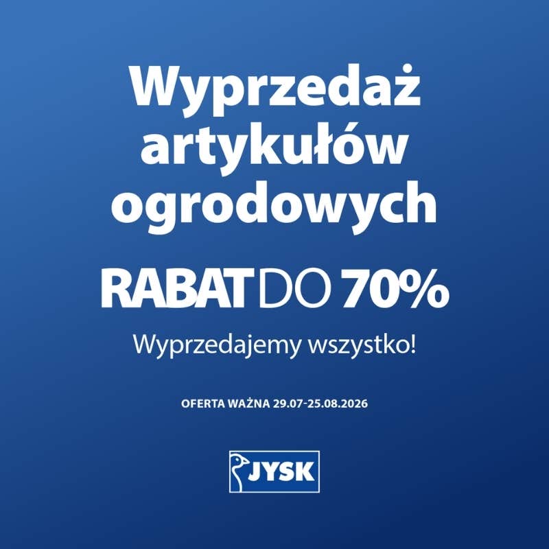 Wielka wyprzedaż ogrodu w JYSK właśnie ruszyła!